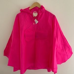 Neon pink Kate Spade Rain Poncho